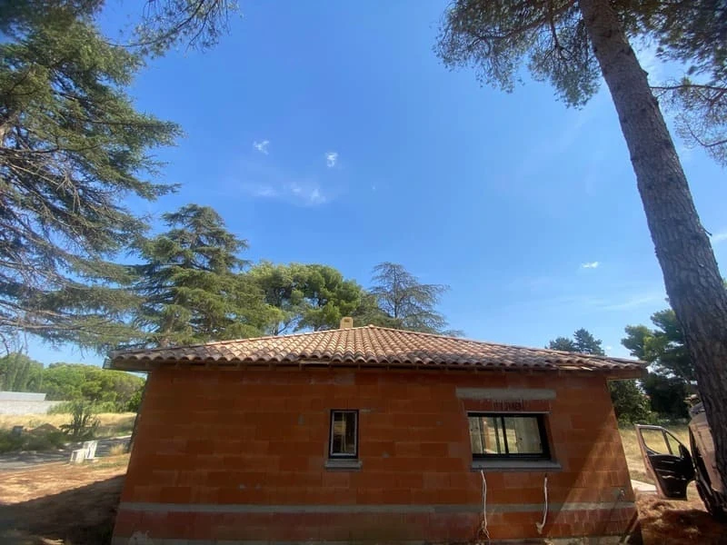Abattage par démontage de pins à proximité d’une maison à Narbonne